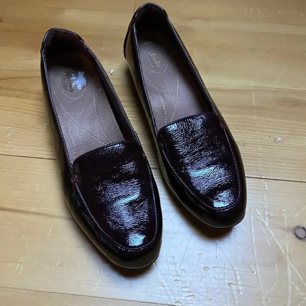 Clarks Loafers Maroon